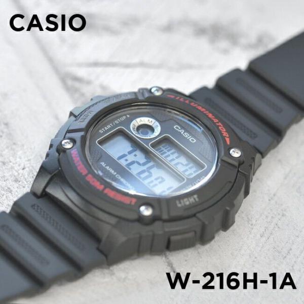 Đồng hồ Nam Chính hãng CASIO W-216H-1A - Pin 10 năm