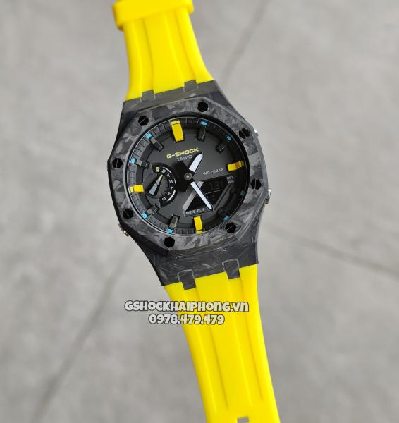 G-SHOCK GA-2100AP - CARBON FIBER X  YEALLOW 