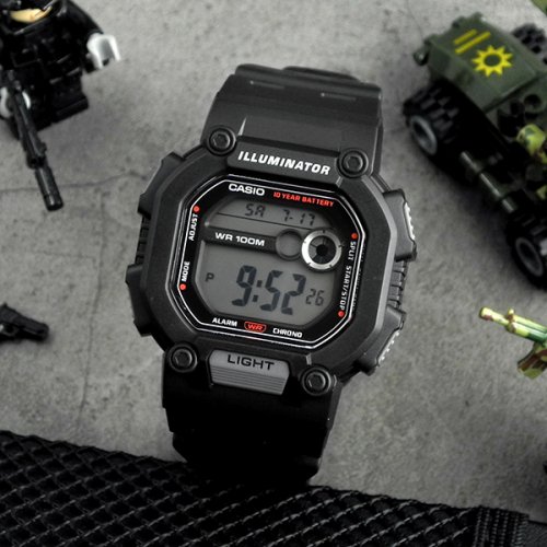 Đồng hồ Nam Chính hãng CASIO W-737H-1A - Pin 10 năm