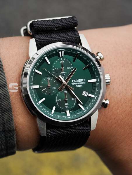 CASIO MTP-E510D-3A ( Lên dây vải  MILITARY )