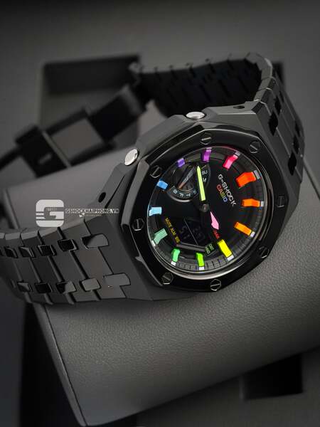  G-SHOCK GA-2100AP - HYPER COLOR X METAL BLACK LAYERS CASE