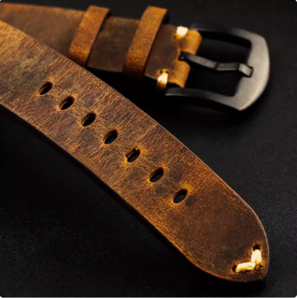 Dây da bò sáp loại 1 - size 18mm/ 19mm/ 20mm/ 21mm/ 22mm