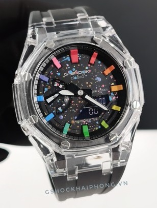 G-SHOCK GA-2100AP - Rainbow Galaxy Skeleton