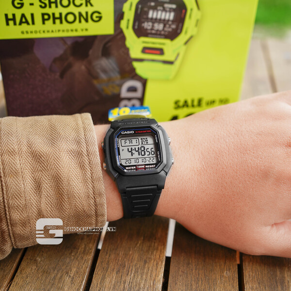 Đồng hồ Nam Chính hãng CASIO W-800H-1A - Pin 10 năm