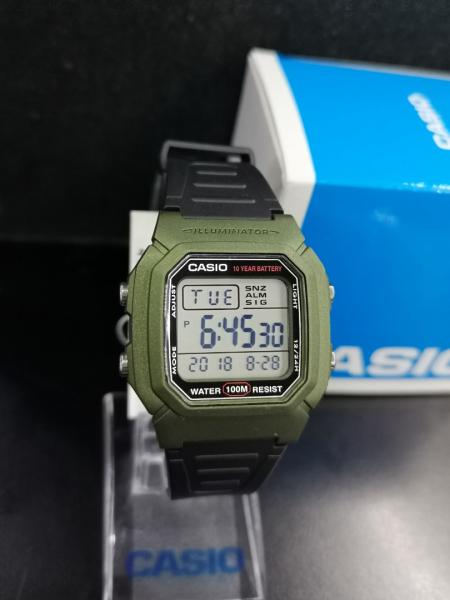 Đồng hồ Nam Chính hãng CASIO W-800HM-3A - Pin 10 năm