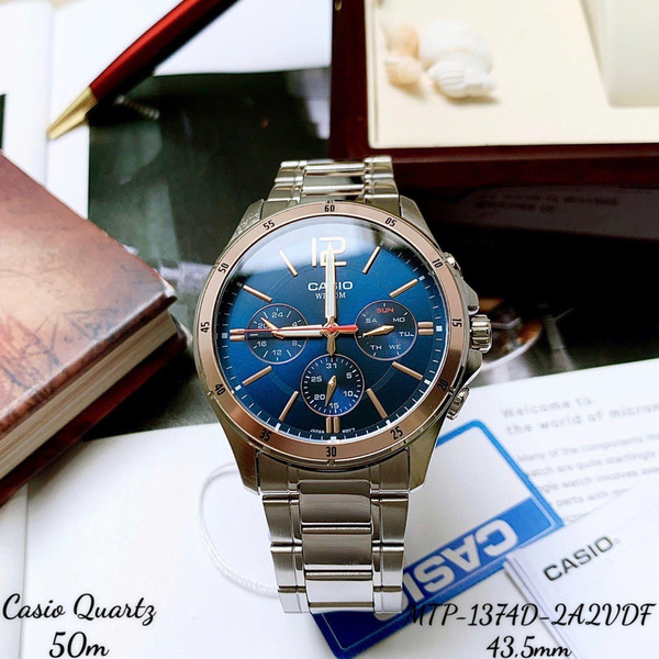 CASIO MTP-1374D-2A2  - QUÀ TẶNG TRỊ GIÁ 600K