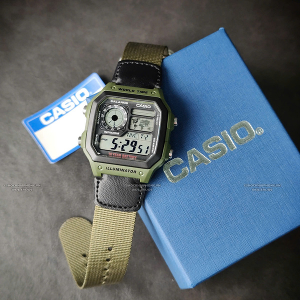 CASIO AE-1200WHB-3B -  QUÀ TẶNG TRỊ GIÁ 300K