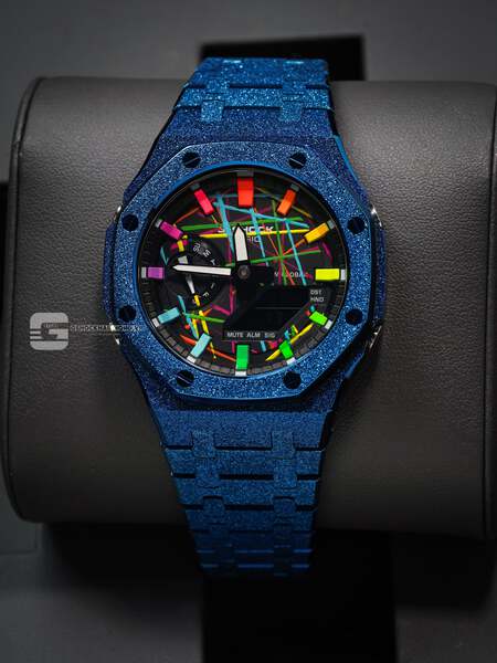 G-SHOCK GA-2100AP - BLUE STARDUST X HYPER COLOR