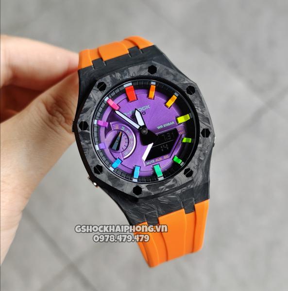 G-SHOCK GA-2100AP - CARBON FIBER X PURPLE METAL RB