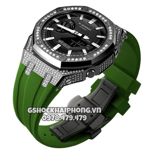 Bộ vỏ Đen nạm phun đá - Dây cao su ( Kích vào sp chọn màu dây ) 