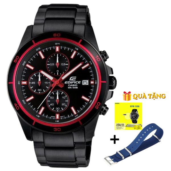CASIO EDIFICE EFR-526BK-1A4 - QUÀ TẶNG TRỊ GIÁ 600K  
