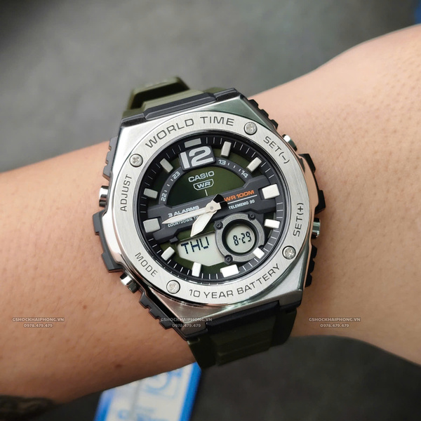 Đồng hồ Nam Chính hãng CASIO MWQ-100-3AV - Pin 10 năm