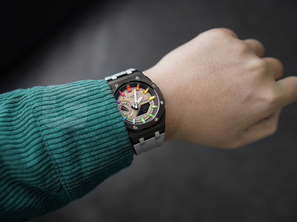 G-SHOCK GA-2100AP - GREY OFSHORE X HYPER COLOR METAL