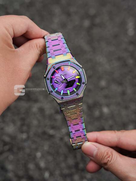 G-SHOCK GA-2100AP TITAN RAINBOW X METAL HYPER COLOR 