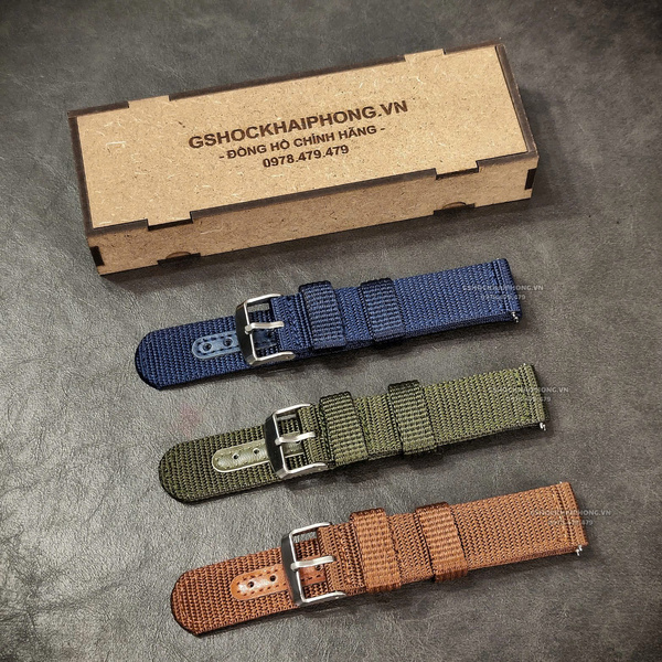 Dây vải nilon unisex - size 18mm/ 20mm/ 22mm/ 24mm