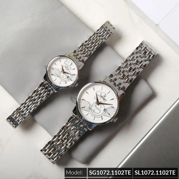 Đồng Hồ Đôi Chính Hãng SRWATCH Timepiece couple TE SR1072.1102TE