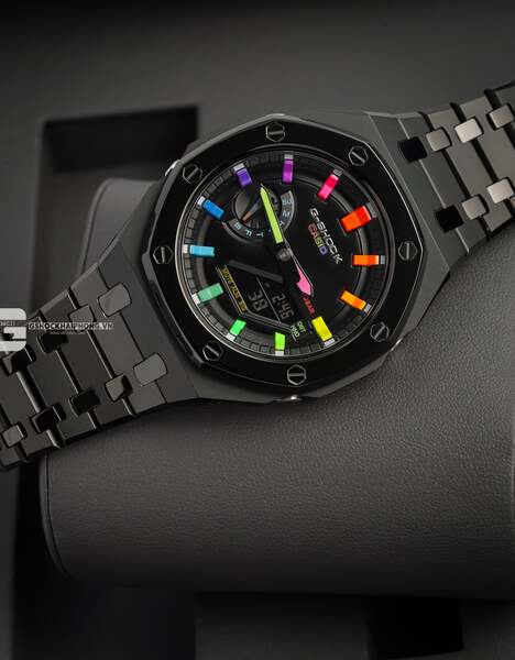  G-SHOCK GA-2100AP - HYPER COLOR X METAL BLACK LAYERS CASE