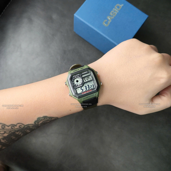 CASIO AE-1200WHB-3B -  QUÀ TẶNG TRỊ GIÁ 300K
