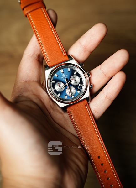 Casio EDIFICE EFB-730D-2A ( lên dây da Italy ) 