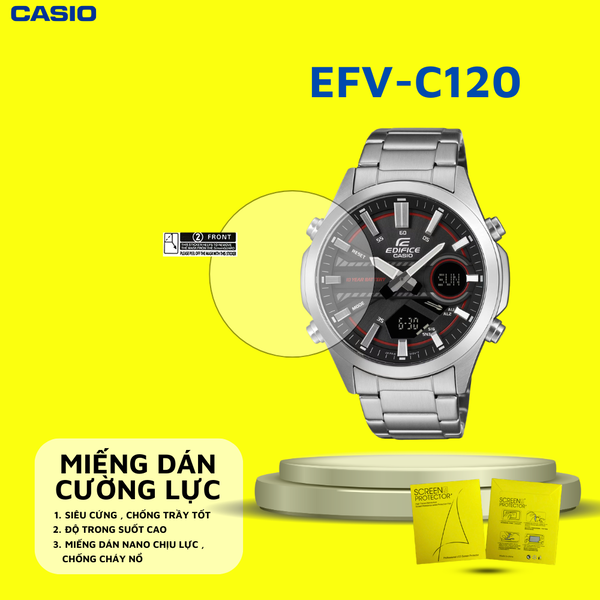 COMBO 2 Miếng dán màn hình Nano cao cấp chống trầy xước CASIO EDIFICE EFV-C120