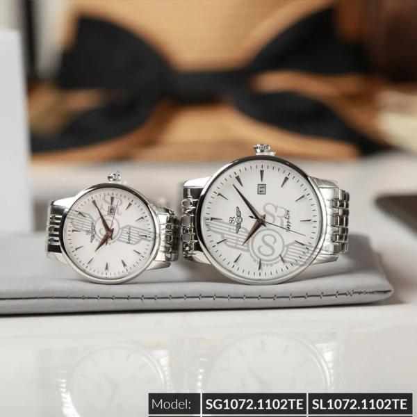 Đồng Hồ Đôi Chính Hãng SRWATCH Timepiece couple TE SR1072.1102TE