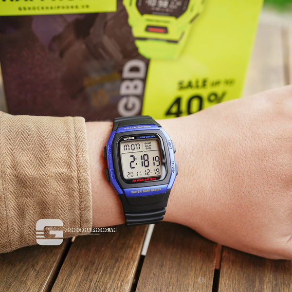 Đồng hồ Nam Chính hãng CASIO W-96H-2a Pin 10 năm