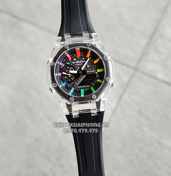 G-SHOCK GA-2100AP - RB HYPER COLOR SKELETON