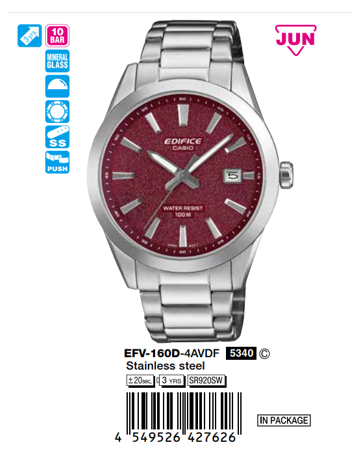 CASIO EDIFICE EFV-160D-4B