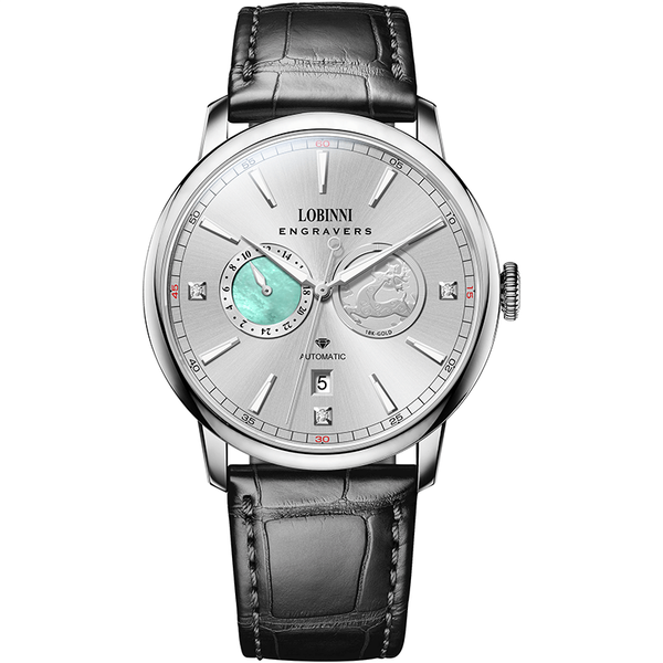 Đồng hồ nam chính hãng LOBINNI L19015-5 Mạ vàng 24k