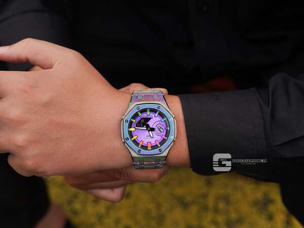 G-SHOCK GA-2100AP TITAN RAINBOW X METAL HYPER COLOR 