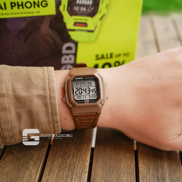 Đồng hồ Nam Chính hãng CASIO W-800H-5A - Pin 10 năm