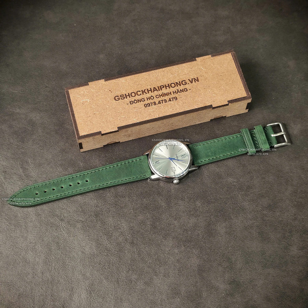 Dây Crazy Horse - Màu Xanh Lá - Size 18mm/ 20mm/ 22mm