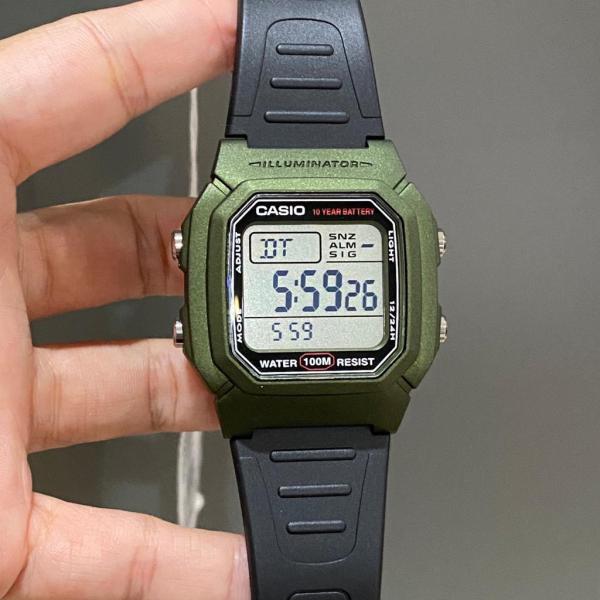 Đồng hồ Nam Chính hãng CASIO W-800HM-3A - Pin 10 năm