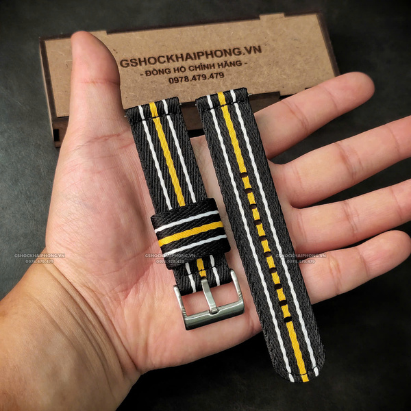 Dây vải Nato co giãn màu 01 - Size 20/22 mm ( Kích vào sản phẩm chọn màu dây )