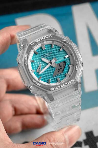 GA-2100 - Clear Blue Tiffany Waffle