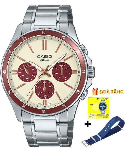 CASIO MTP-1374D-5A2  - QUÀ TẶNG TRỊ GIÁ 600K