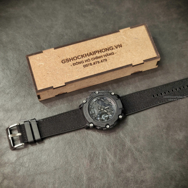 Dây vải Nilon chống nước - Size 20/22/24mm - Màu Đen