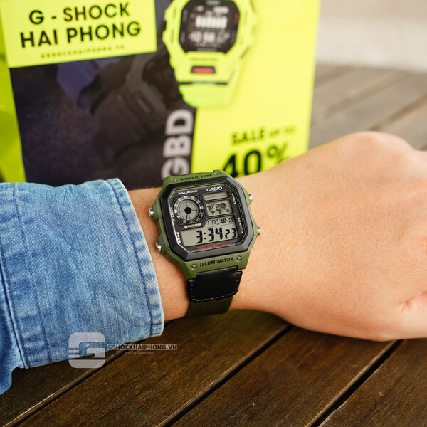 CASIO AE-1200WHB-3B -  QUÀ TẶNG TRỊ GIÁ 300K