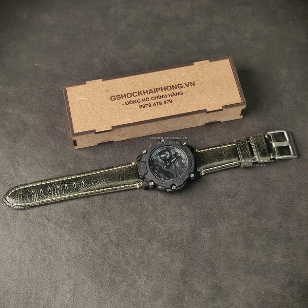 Dây da Bò loại 1 - Màu Xanh - Size 20/22/24mm