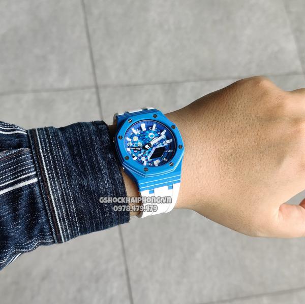 G-SHOCK GA-2100AP - CARBON FIBER X BLUE KAIKAIKIKI