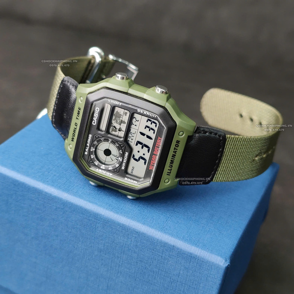 CASIO AE-1200WHB-3B -  QUÀ TẶNG TRỊ GIÁ 300K