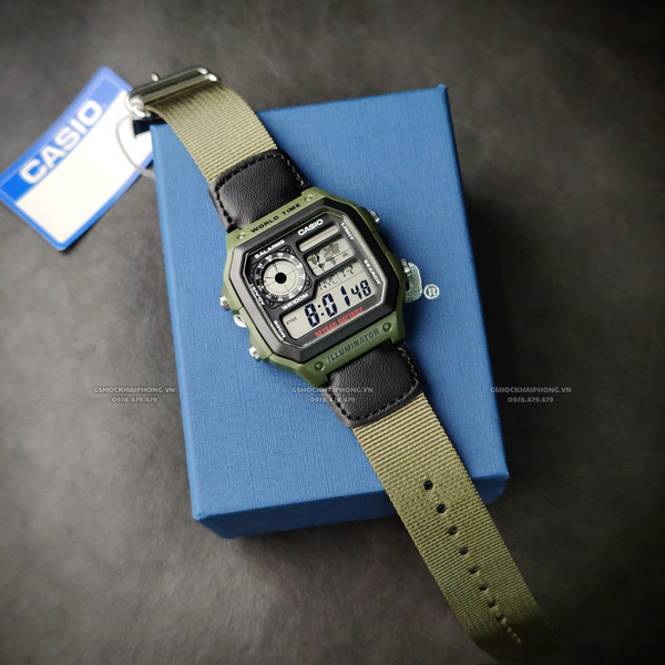 CASIO AE-1200WHB-3B -  QUÀ TẶNG TRỊ GIÁ 300K