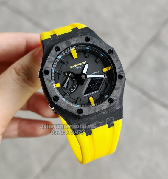 G-SHOCK GA-2100AP - CARBON FIBER X  YEALLOW 