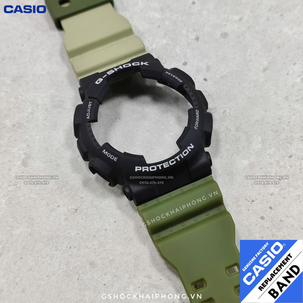 Bộ vỏ GA-100/110/120/140 - Mix xanh quân đội mặt đen