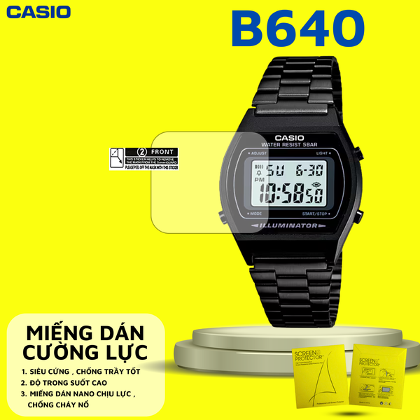 COMBO 2 Miếng dán màn hình Nano cao cấp chống trầy xước Casio B640