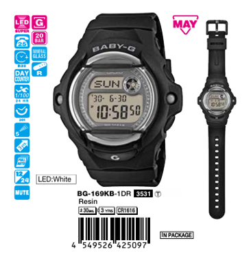 CASIO G-SHOCK BG-169KB-1D