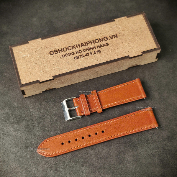 Dây da bò mềm - Màu Nâu - Size 20/22/24mm