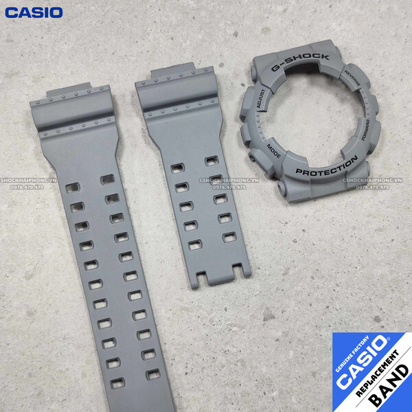 Bộ vỏ chính hãng G-Shock GA-100/GA-110/GA-120/GA-140 - Xám xi măng