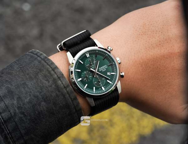 CASIO MTP-E510D-3A ( Lên dây vải  MILITARY )