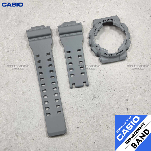 Bộ vỏ chính hãng G-Shock GA-100/GA-110/GA-120/GA-140 - Xám xi măng